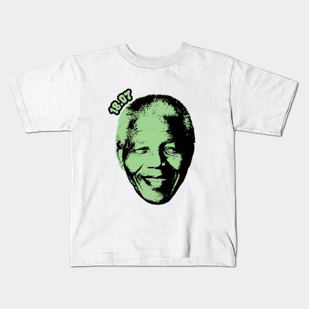 NELSON MANDELA 18.07 Kids T-Shirt by prophtt